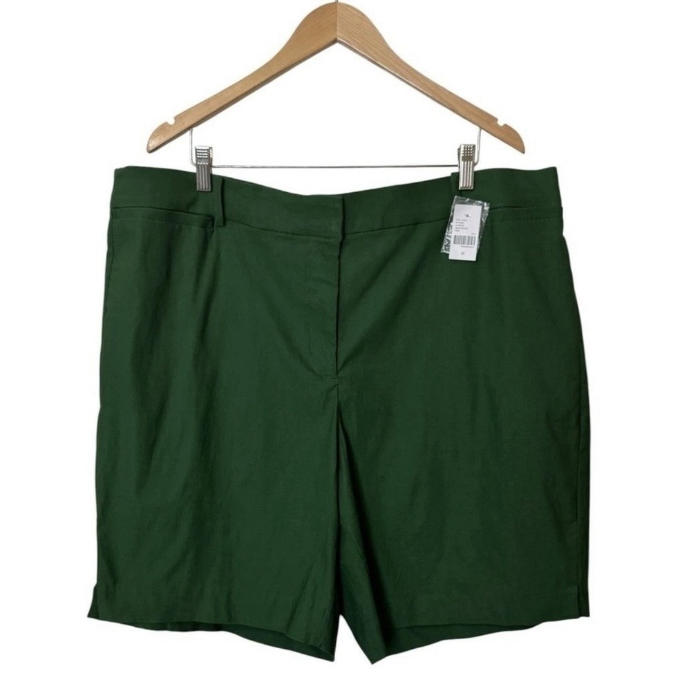 Lane Bryant 4 Season Bermuda Shorts Eden Green Size 22